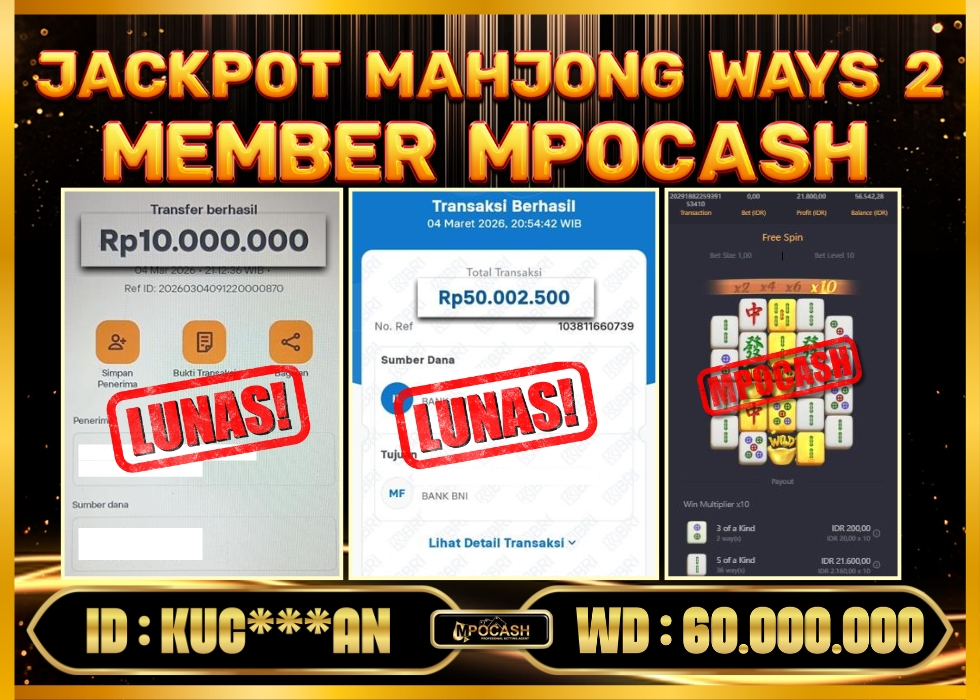 MPOCASH JACKPOT MAHJONG WAYS 2